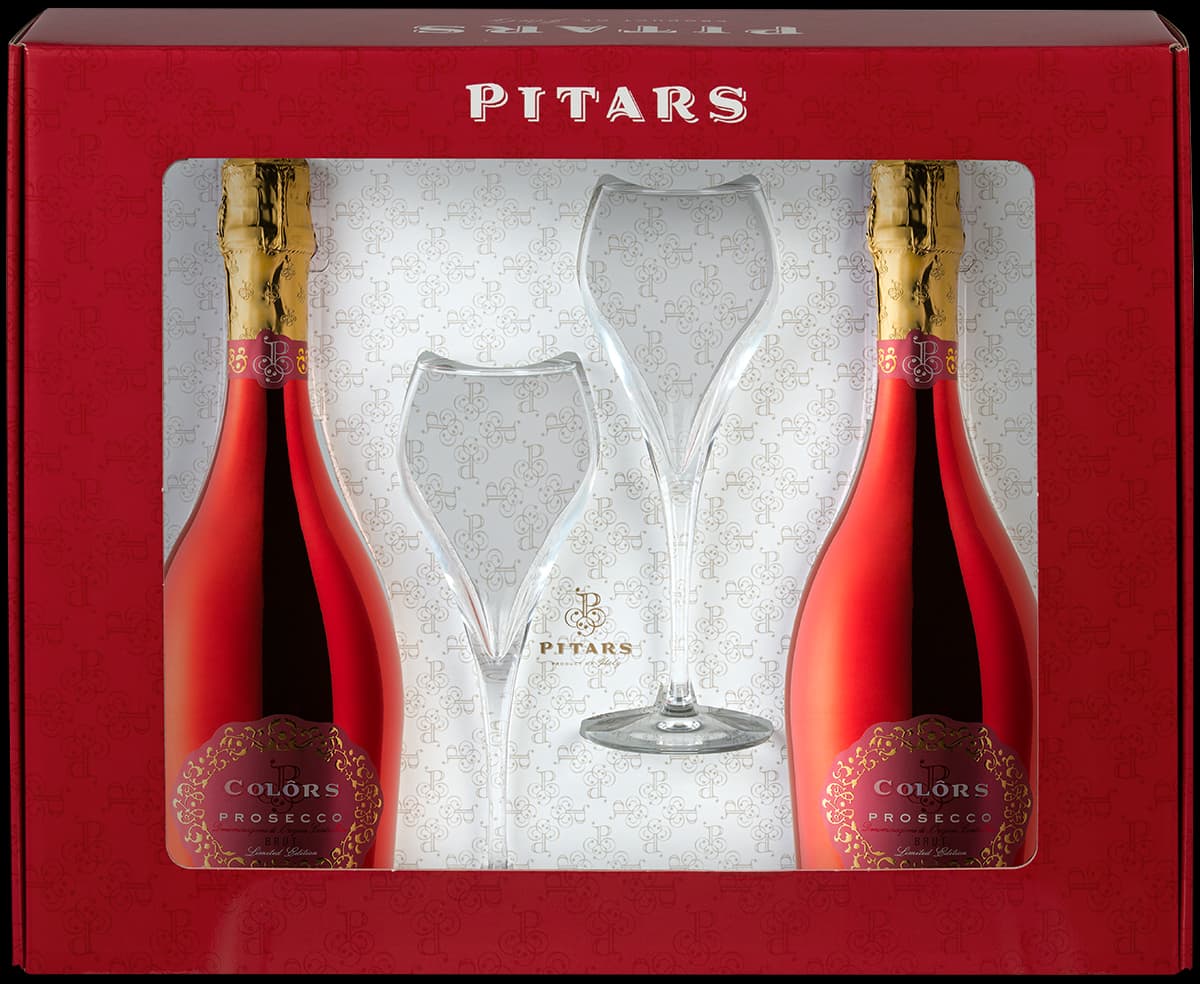 Gift cadeau kado set prosecco rood red Pitars Friuli